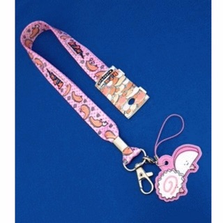 แท้ 100% จากญี่ปุ่น สายคล้องคอห้อยโทรศัพท์และบัตร ซานริโอ คิริมิจัง Neck Strap Sanrio Kirimi-Chan (Pink)