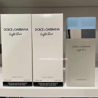 D&amp;G light blue 100ml. (EDT) กล่องเทส แท้100% ทักแชทเช็คสต็อกก่อนสั่งนะคะ