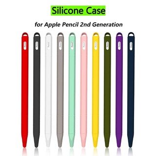 เคสซิลิโคนนิ่ม เพื่อสุขภาพ สําหรับ Apple Pencil รุ่นที่ 2 ที่ใส่แม่เหล็ก สําหรับ iPad Pencil Smart Pen Protector