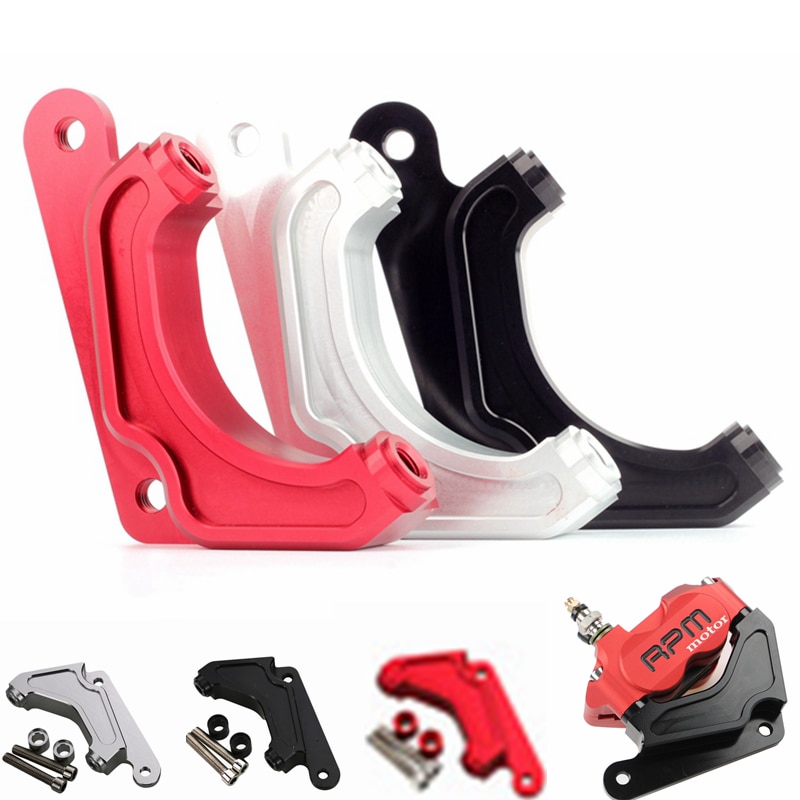 รถจักรยานยนต์เบรค Caliper Bracket อะแดปเตอร์สําหรับ Honda Dio Af 18/27/28/34/35 สําหรับ Rpm Adelin Frando 82 มม. Radial สําหรับ 220 200 มม.