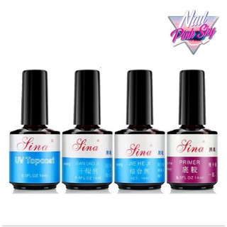 ไพรเมอร์ทาเล็บ ทาก่อนลงเบส Sina Base​ gel, Top​ COAT​, Primer, JAN ZAO​ JI Gel Nail Art UV Builder Polish