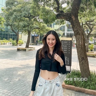 พร้อมส่ง‼️ • DAVI CROP SHIRT • ครอปเชิร์ต สไตล์ดาวิ ใส่แบบครอปๆ