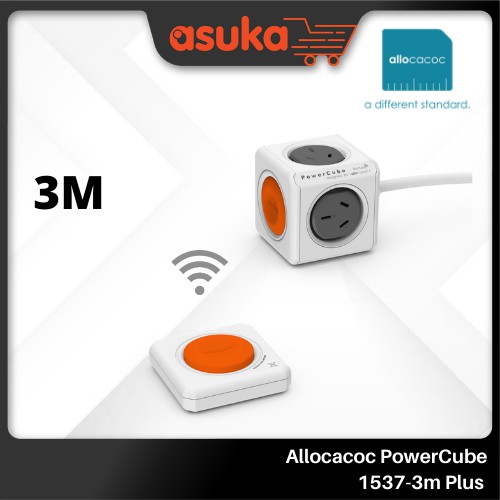 Allocacoc PowerCube ชุดซ็อกเก็ตขยายสายเคเบิล 1537-3 เมตร