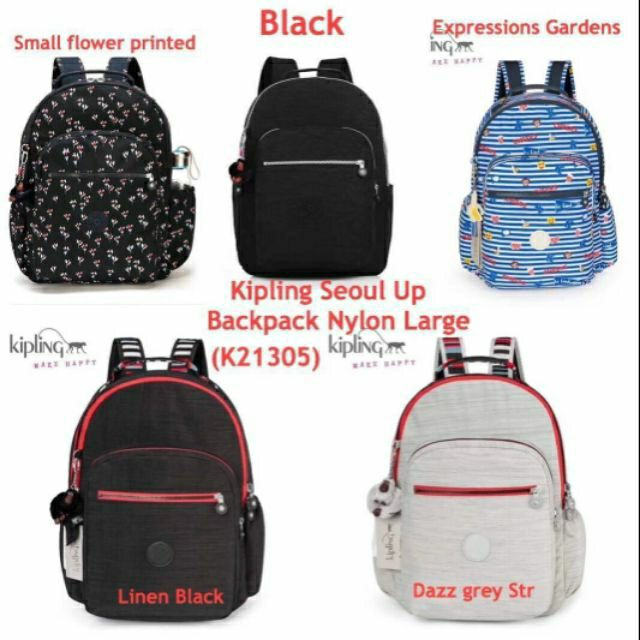 Kipling Seoul Up Backpack Nylon Large (K21305) แท้💯%