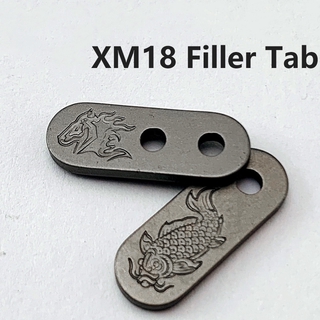 CNEDC XM18/XM24  Filler Tab Back Clip Filler Bracket Titanium Alloy XM-18 Knife Back Clip