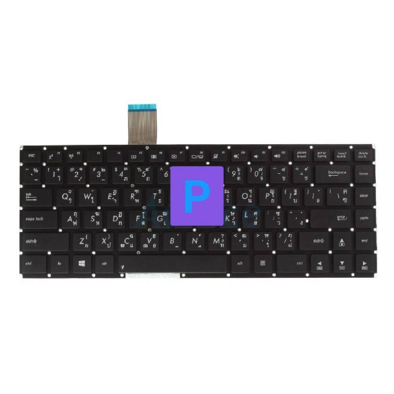 คีบอทโน๊ตบุ้ก Keyboard NoteBook Asus K46 K46C K46CM K46CB K46CA K46E S46C S46CB A46C (สกรีนไทย-อังกฤ