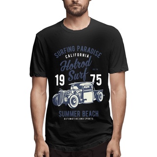 Chonghaijia เสื้อยืด ผ้าฝ้าย แขนสั้น พิมพ์ลาย California Hotrod Surf 1975 สไตล์วินเทจ ไซซ์ Xs-6Xl