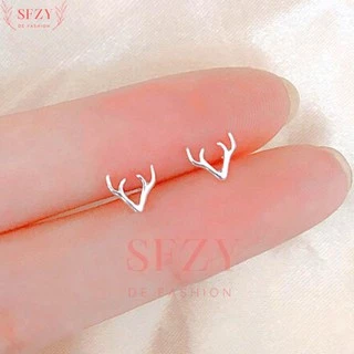 🔥ลายมาใหม่🔥 ต่างหู ต่างหูเงิน ต่างหูขนาดเล็ก ติดหู ชุบเงิน รูปดอกไม้ หัวใจ น่ารัก เครื่องประดับผู้หญิง สไตล์เกาหลี AE1