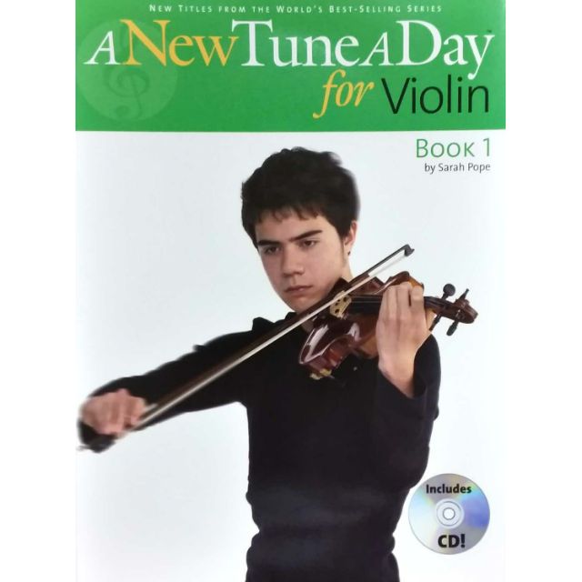 New Tune A Day สําหรับหนังสือไวโอลิน 1 โดย Sarah Pope