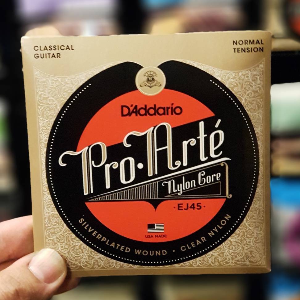 EJ-45 D'Addario สายไนล่อน  🌈 Classic Guitar Strings Nylon EJ45 Normal Tension
