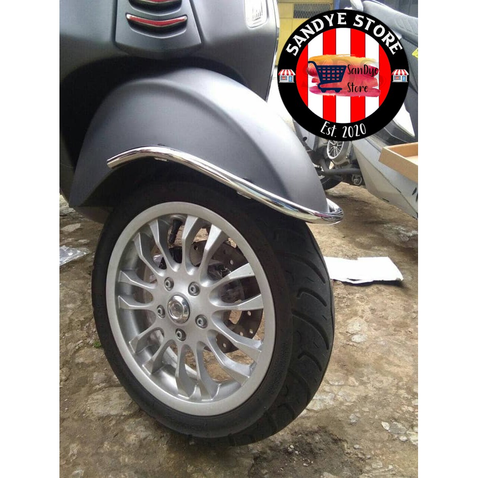 One Line Vespa Bumper/บังโคลนหน้า S125/S150, LX, Primavera, Sprint, และ GTS