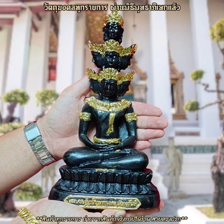 เศรษฐีนวโกฏิ ศิลปะแบบขอม งานเรซิ่นปิดทองงดงาม หน้าตัก 5 นิ้ว บูชาแล้วจะมีชัยชนะทั้ง 10 ทิศมีโชคลาภไหลมาเทมาทุกทิศ