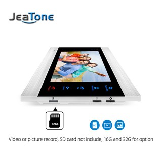 Jeatone Inch Indoor Monitor Video Door Phone Doorbell Intercom System