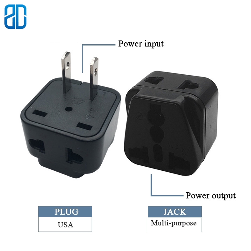 USA Canada Japan 1-15 P ปลั๊ก 2 ขาสําหรับ USA UK ยุโรป AU travel power Adaptor Adaptoror