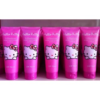 โลชั่นกันแดด HELLO KITTY L-Glutathione Moist Whitening Lotion SPF70+++