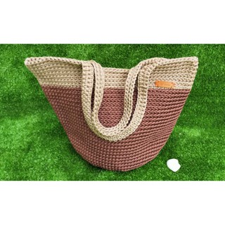 Shopper bag handmade กระเป๋าถักใบใหญ่