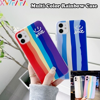 เคสป้องกันโทรศัพท์มือถือ TPU แบบนิ่ม ลายหน้ายิ้ม สีรุ้ง สําหรับ Vivo Y33t Y32 Y21 Y21S Y21a Y21t Y21e Y53s Y75 Y20 Y20i Y20S Y12a Y12S Y30G Y11S Y20a Y20t