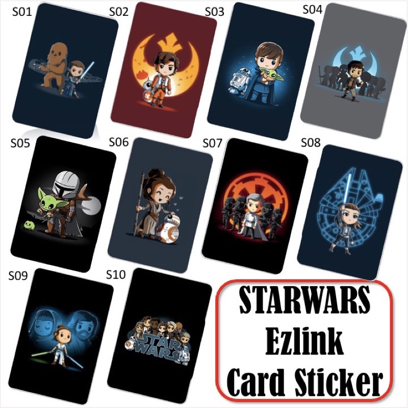 สติ๊กเกอร์การ์ด Starwars Ezlink