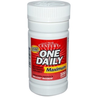 วิตามินรวม 21st Century One Daily Maximum Multivitamin Multimineral 100 Tablets