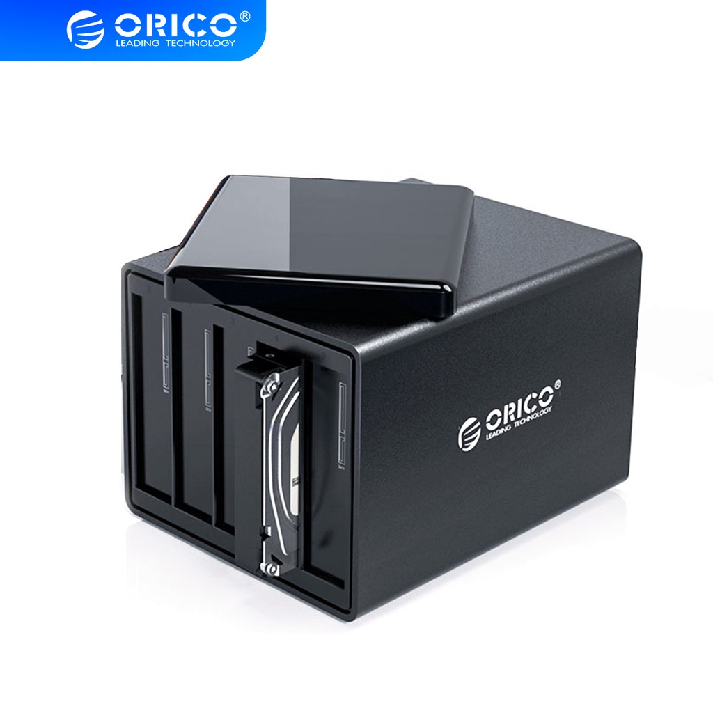 ORICO With RAID 3.5 inch 2/4/5 Bay TypeC HDD Enclosure Alumium 5Gbps HDD Docking Station Support 80TB Haid Disk HDD Case