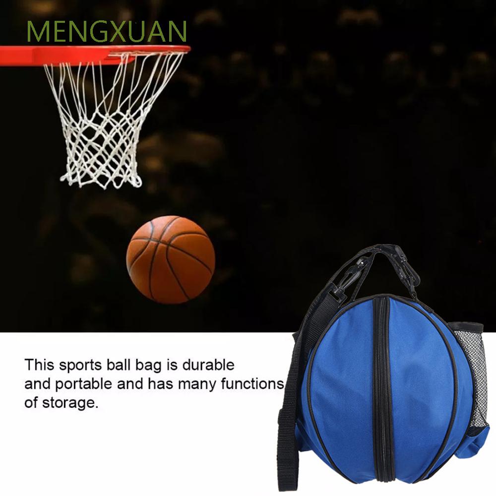 MENGXUAN Adjustable Basketball Ball Bag Universal Ball Shoulder Bag ...