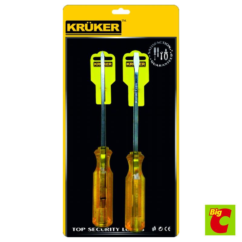 ชุดไขควง 4 Kruker นิ้วขนาด 4แพ็คคู่Kruker screwdriverset, inch,twin pack