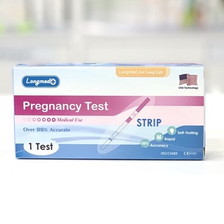 ส่งไว แม่นยำ 💗💗 ที่ตรวจตั้งครรภ์ แบบหยด 💗💗[ไม่ระบุสินค้าหน้ากล่อง] Longmed Pregnancy Test ตรวจครรภ์ ที่ตรวจการตั้งครรภ์