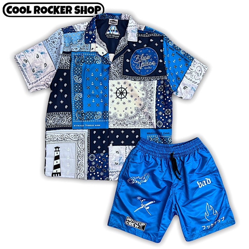 Cool Rocker : ชุดเซ็ต Blue Paisley Bandana (ซื้อแยกได้)