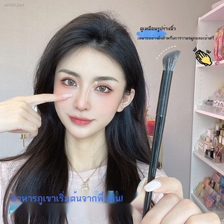 เครื่องแต่งหน้าครบเซ็ต consealer ✷☋คอนทัวร์เฉดดิ้งและไฮไลท์ แปรงจมูกรูปเงาดำหัวเอียงเอียงแป้งเพื่อจับแปรงแต่งหน้าซ่อมแซม