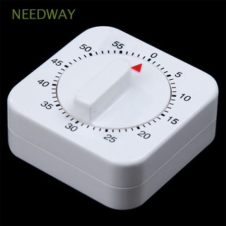 Needway นาฬิกาจับเวลา นับถอยหลัง 60 นาที ทรงสี่เหลี่ยม สีขาว สําหรับห้องครัว