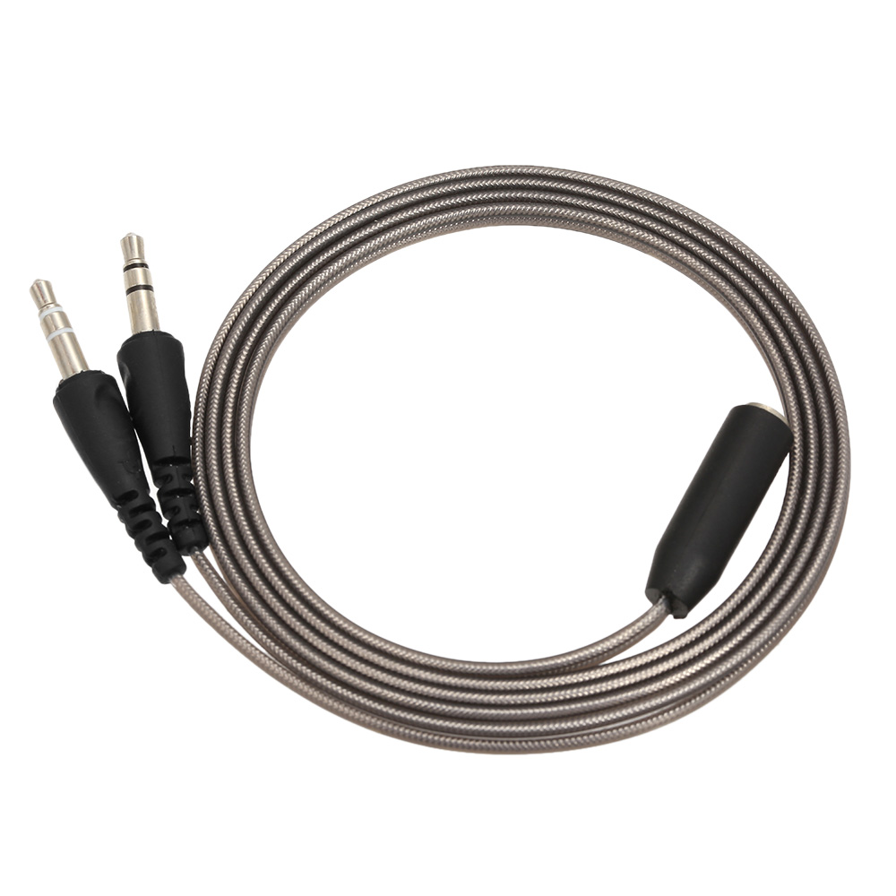 อะแดปเตอร์แปลงสายหูฟังไมโครโฟน 3 . 5 มม . Audio Y Splitter Cable 1 Female To 2 Male สําหรับเดสก์ท็อปแล็ปท็อปพีซี
