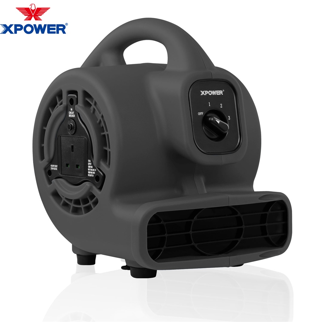 XPOWER สีดําที่มีประสิทธิภาพพรมเครื่องเป่าเครื่องเป่าลมมืออาชีพกลางแจ้งสนามหญ้าบ้านโรงแรมซูเปอร์มาร์