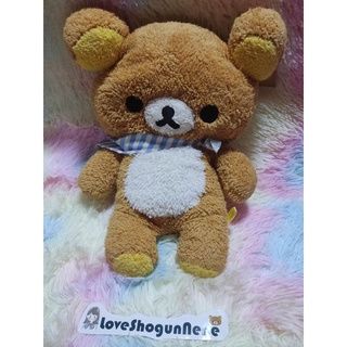 ❤️Rilakkuma ตุ๊ตาน้องหมี คุมะ ขนยาว พันผ้าพันคอ ตัวนุ่มนิ่มมาแล้วจ้า❤️