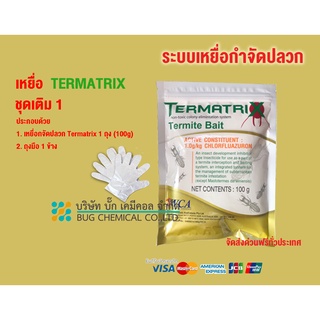 เหยื่อกำจัดปลวก TERMATRIX ชุดเติม 1 ถุง กำจัดปลวก เหยื่อปลวก อาหารปลวก ปลวก