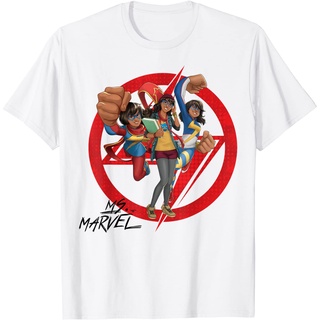 นักรบแห่งความลับ Marvel Slow Rising Ms. เสื้อยืด พิมพ์ลาย Marvel Symbol Collage สําหรับผู้ใหญ่S-5XL