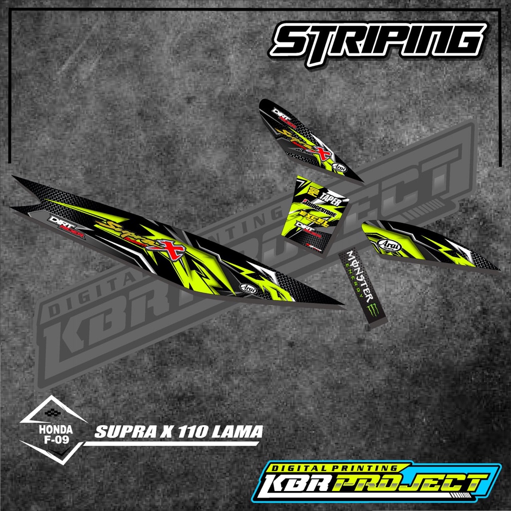 Honda Supra X striping SIPRA