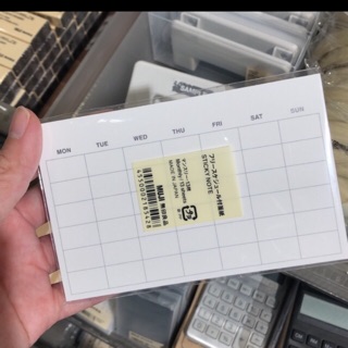 พร้อมส่ง Muji weekly notepad imported เองจากญี่ปุ่นเลยจ้า