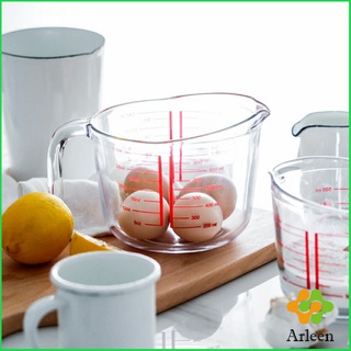 Arleen บีกเกอร์เหยือกตวง ทำจากแก้วอย่างหนา ขนาด 250 ml อุปกรณ์เครื่องครัว Graduated measuring cup