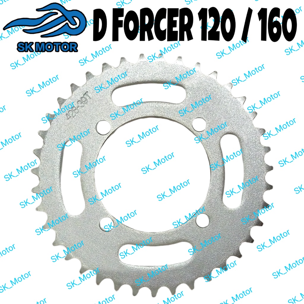 (428) 36T 39T 41T Demak D-FORCE 120 / D-FORCE 160 สเตอร์หลัง Spoket Belakang