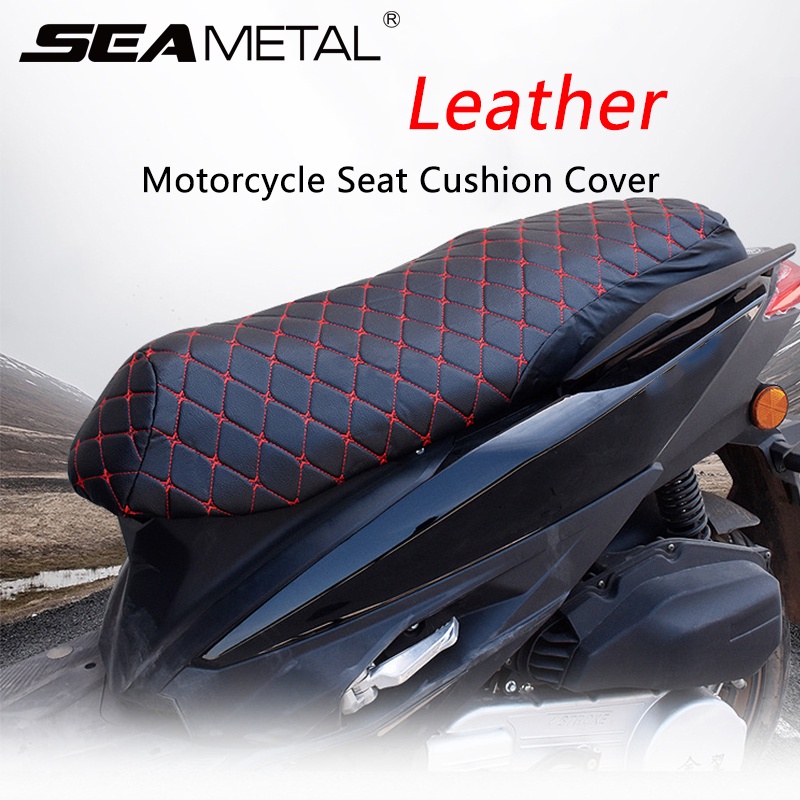 （พร้อน ส่ง）ที่หุ้มเบาะรถมอเตอร์ไซค์ ผ้าหุ้มเบาะมอเตอร์ไซต์ 3D หนัง PU กันน้ำและกันแดด Motorcycle Seat Cover M-2XL หนังเบาะมอเตอร์ไซค์
