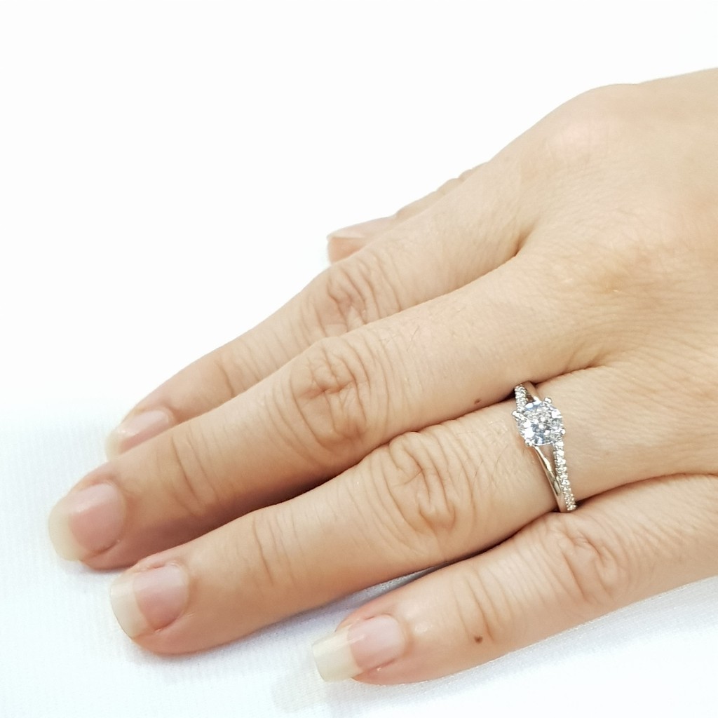 Memorine Jewelry خاتما أزواج فضة 925 بزركون DUO-26 — صورة 5