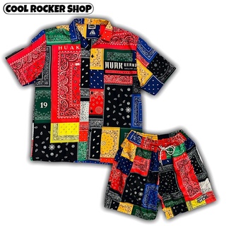 Cool Rockler : Paisley Bandana ชุดเซ็ตพร้อมส่ง ผ้าคอตตอนทวิลอย่างดี  By Huak Brand