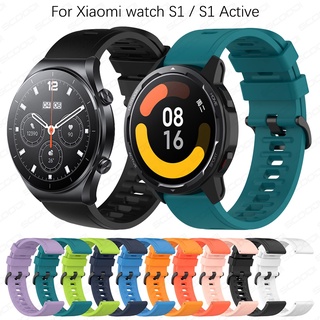 สายนาฬิกาข้อมือซิลิโคน สําหรับ Xiaomi MI Watch S1 Active MI Watch Color sport 2