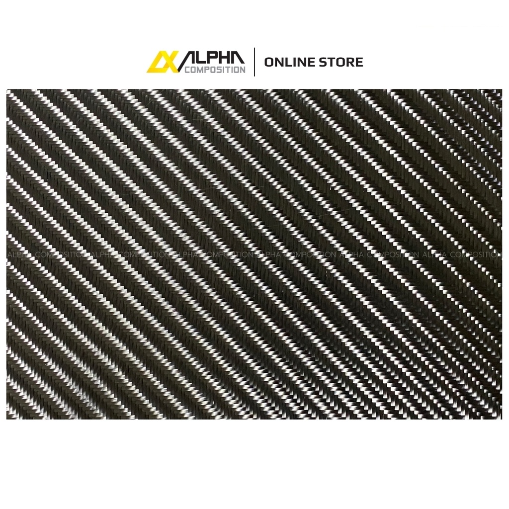 ผ้าคาร์บอน ลาย 4 280 กรัม  (1x1.5 ม.) หน้ากว้าง 1.5ม  Alpha - รูปที่ 2