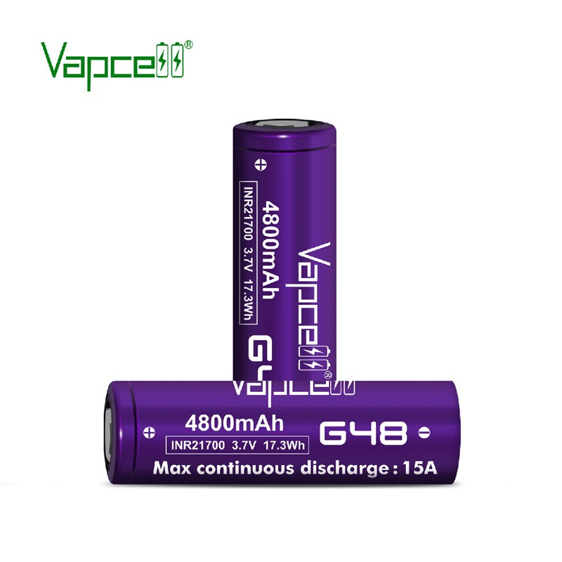 ถ่านชาร์จ Vapcell G48 INR21700 4800mAh 3.7V ของแท้ เช็คโค๊ดได้