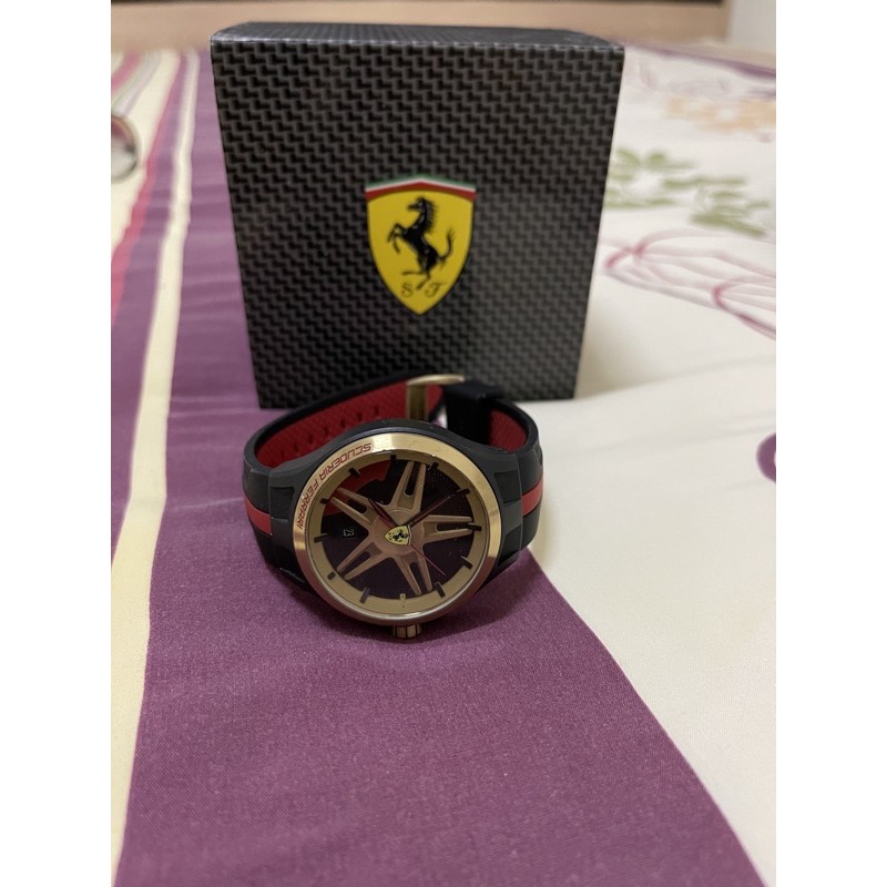 นาฬิกา Ferrari แท้ มือสอง สภาพดี ครบกล่อง