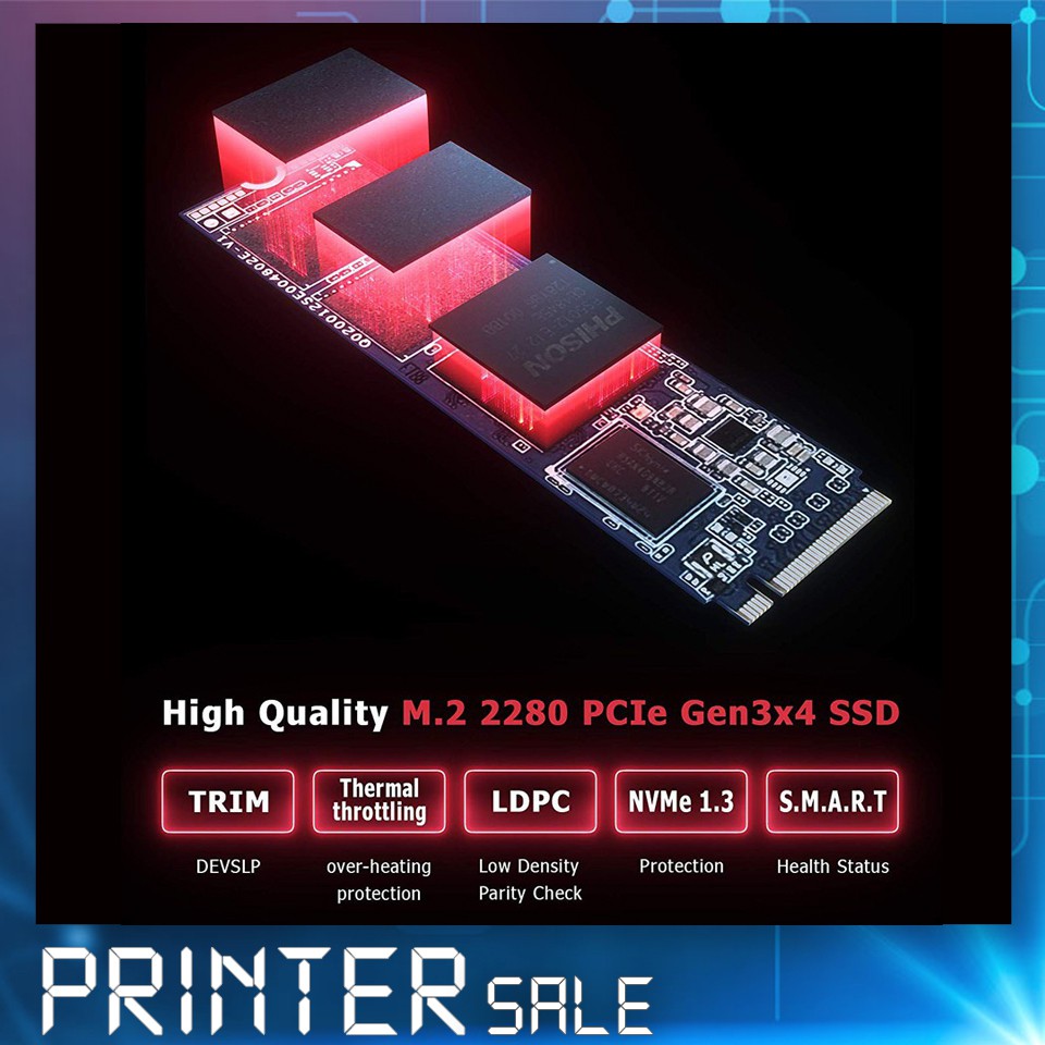 Pioneer SSD APS SE20G V.2019 NVMe PCIe Gen3x4 512GB M.2 RW3400 / 1200 MB/s