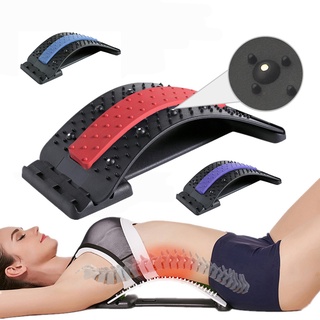 จัดส่งที่รวดเร็วผ่อนคลายกระดูกสันหลังปวดบรรเทากลับอุปกรณ์ยืดนวด Massageador Magic Stretcher ฟิตเนส Lumbar Support