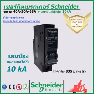 เซอร์กิตเบรกเกอร์ 40A-63A 10kA รุ่น QOVS ชนิด 1 pole ยี่ห้อ Schneider