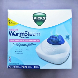 (Vicks®) Pediatric WarmSteam Vaporizer 1 Gallon Model. V105SGL วิคส์ เครื่องพ่นไอระเหยแบบไอร้อน เครื่องพ่นไอน้ำ +Adaptor